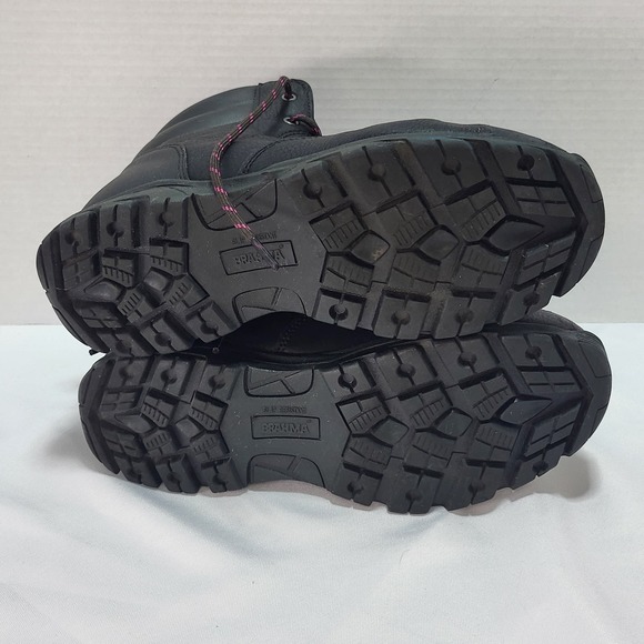Brahma Women's Bevel Steel Toe Safety Work Boots Black w Pink Size 8.5 - Picture 12 of 13